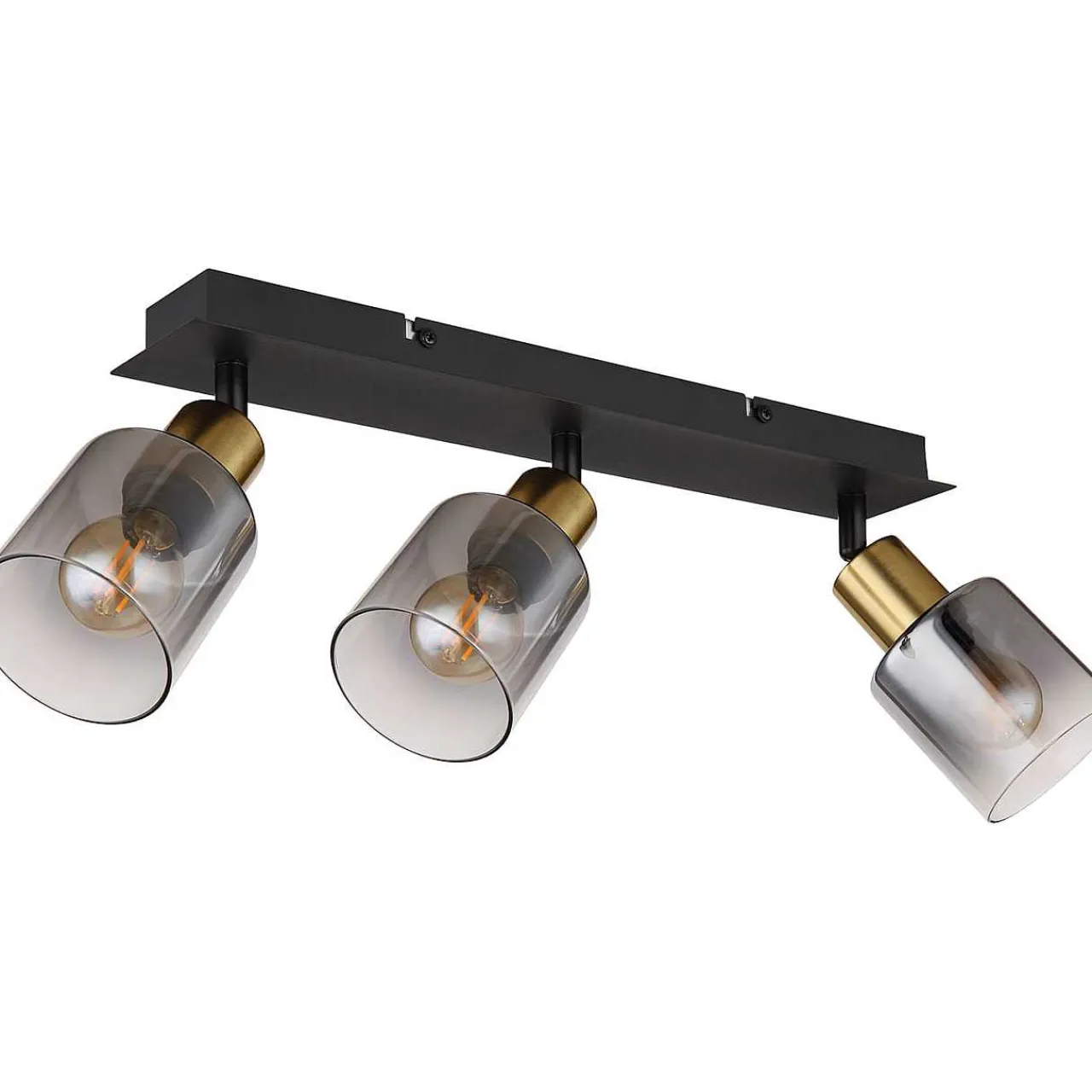 mutoni light Strahler Hollsy Metall Schwarz Matt 3Xe14> Deckenleuchten