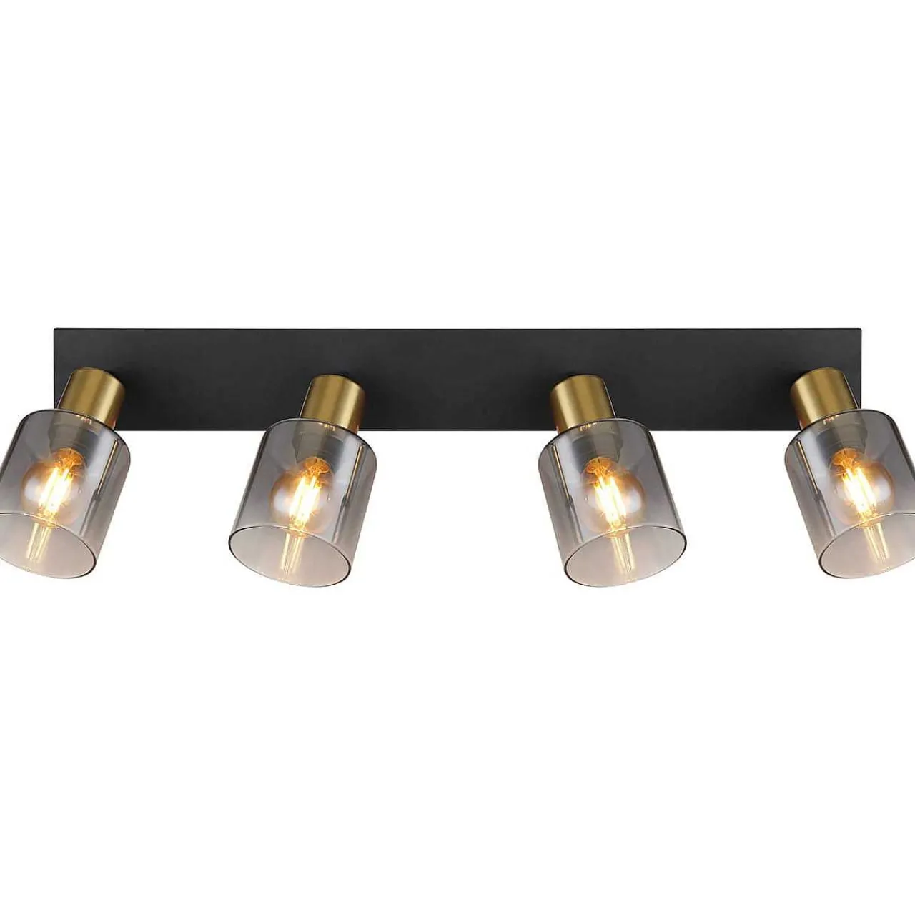 mutoni light Strahler Hollsy Metall Schwarz Matt 4Xe14> Deckenleuchten