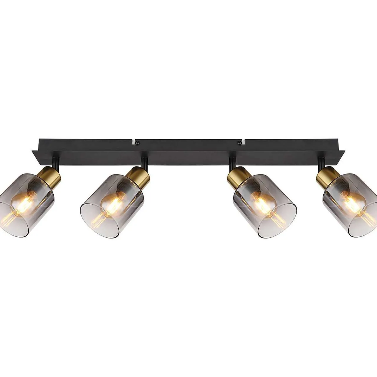 mutoni light Strahler Hollsy Metall Schwarz Matt 4Xe14> Deckenleuchten