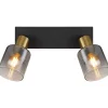 mutoni light Strahler Hollsy Metall Schwarz Matt 2Xe14> Deckenleuchten