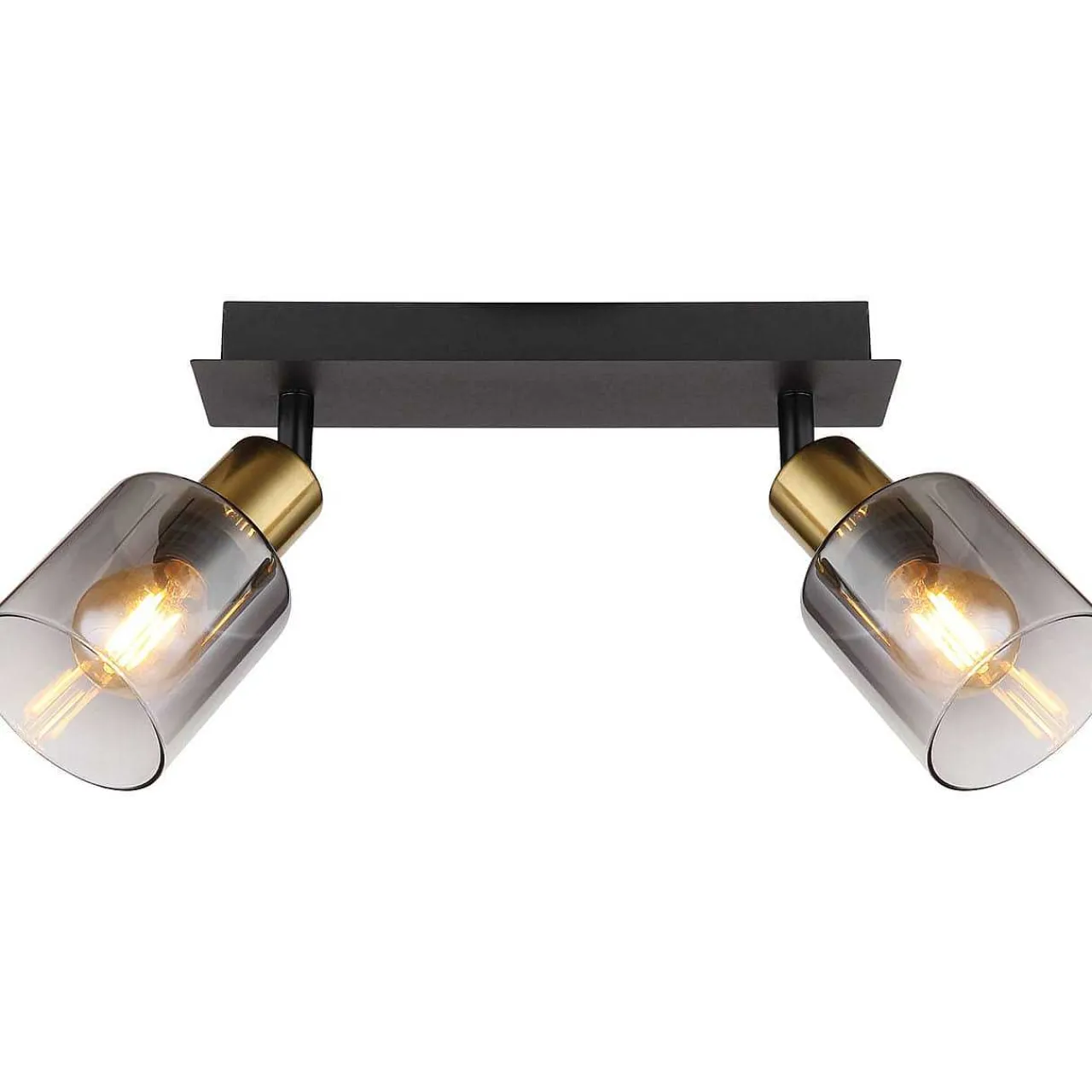 mutoni light Strahler Hollsy Metall Schwarz Matt 2Xe14> Deckenleuchten