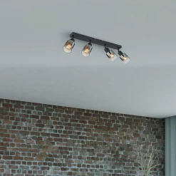 mutoni light Strahler Hubertus Metall Schwarz Matt 4Xe14><noscript><img width=
