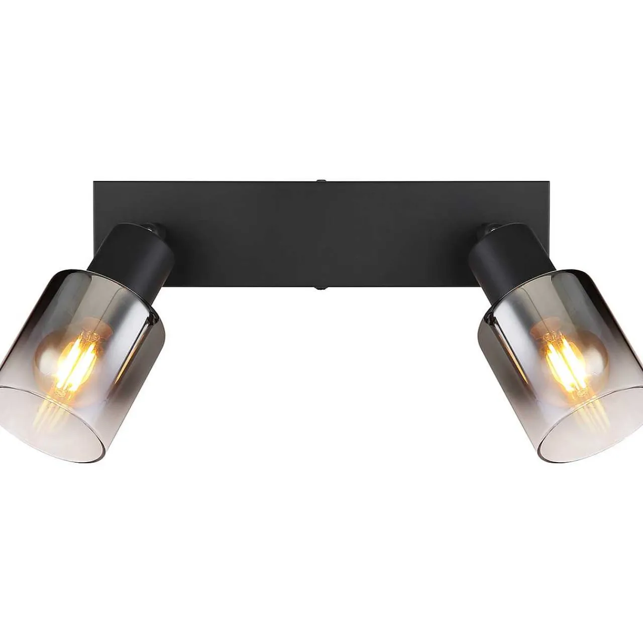 mutoni light Strahler Hubertus Metall Schwarz Matt 2Xe14> Deckenleuchten