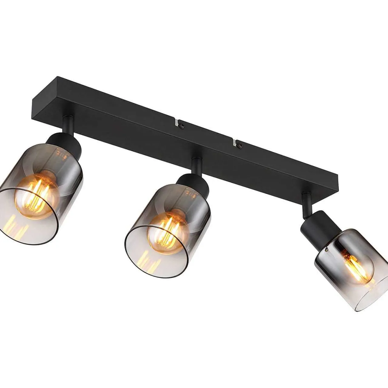 mutoni light Strahler Hubertus Metall Schwarz Matt 3Xe14> Deckenleuchten