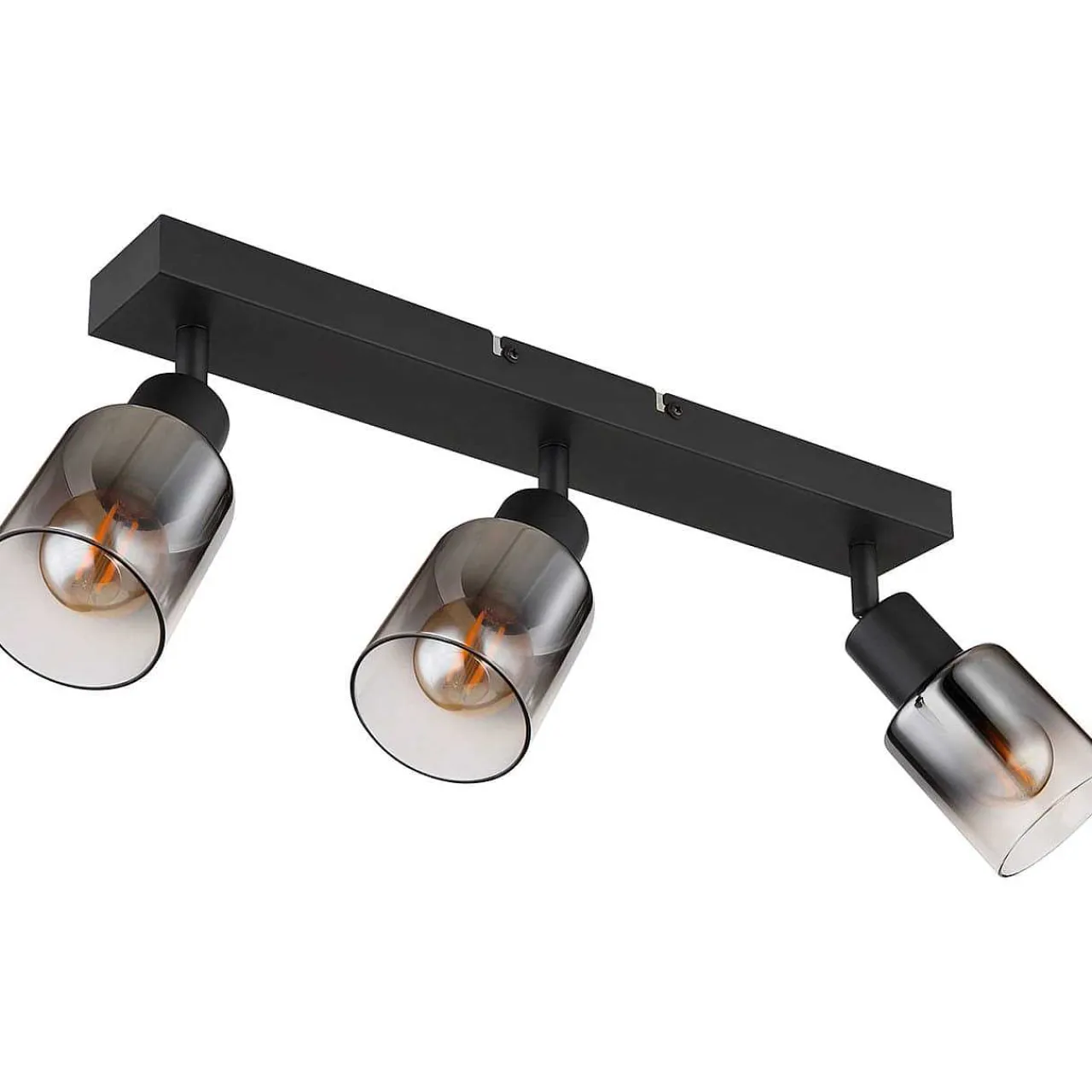 mutoni light Strahler Hubertus Metall Schwarz Matt 3Xe14> Deckenleuchten