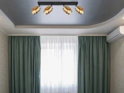 mutoni light Strahler Milley Metall Gold Schwarz Matt 4Xe27> Deckenleuchten