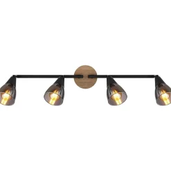 mutoni light Strahler Mubby Metall Schwarz Matt 4Xe14> Deckenleuchten