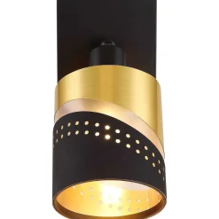 mutoni light Strahler Or Metall Gold Schwarz Matt 1Xe14> Wandleuchten