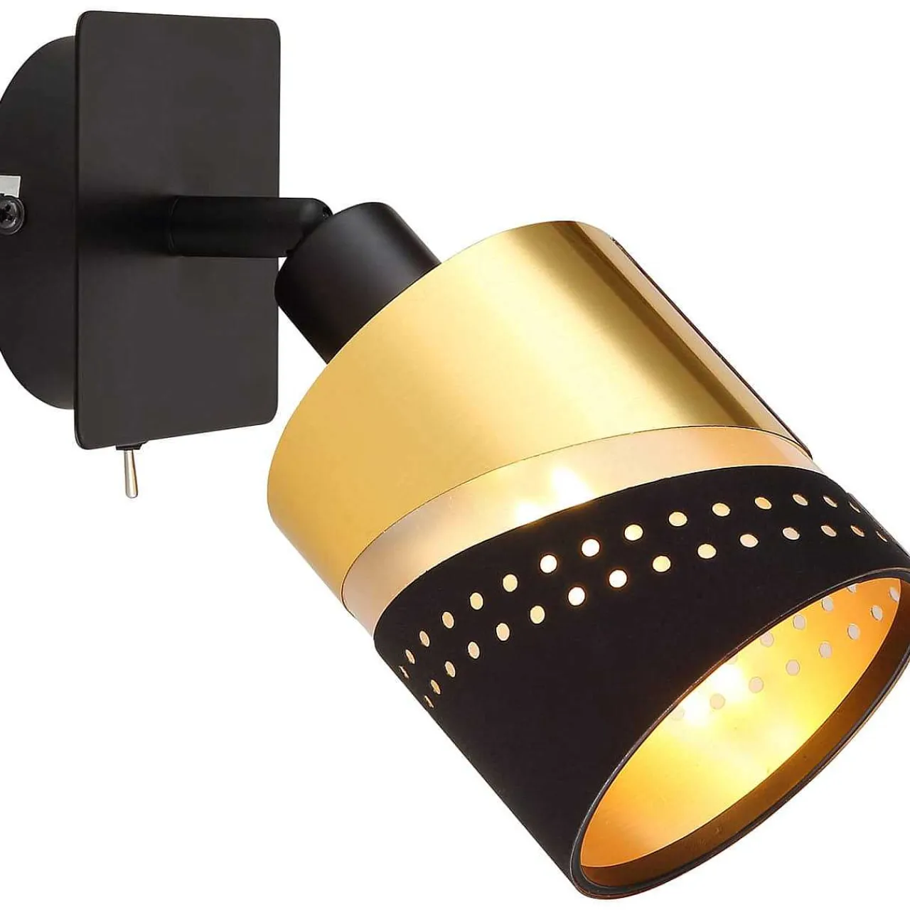 mutoni light Strahler Or Metall Gold Schwarz Matt 1Xe14> Wandleuchten