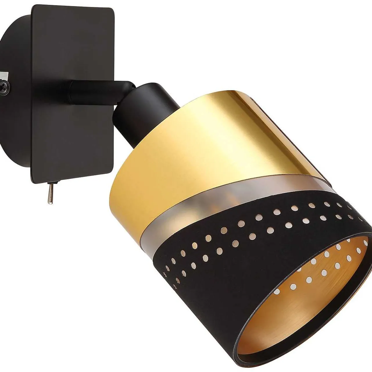 mutoni light Strahler Or Metall Gold Schwarz Matt 1Xe14> Wandleuchten