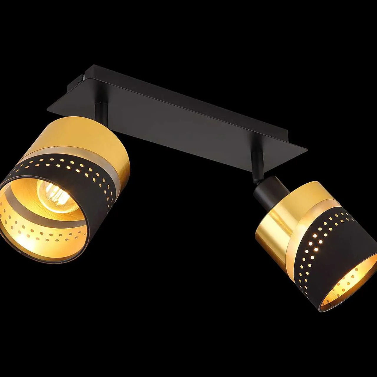 mutoni light Strahler Or Metall Gold Schwarz Matt 2Xe14> Deckenleuchten