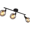 mutoni light Strahler Quelara Metall Schwarz Matt 3Xe14> Deckenleuchten