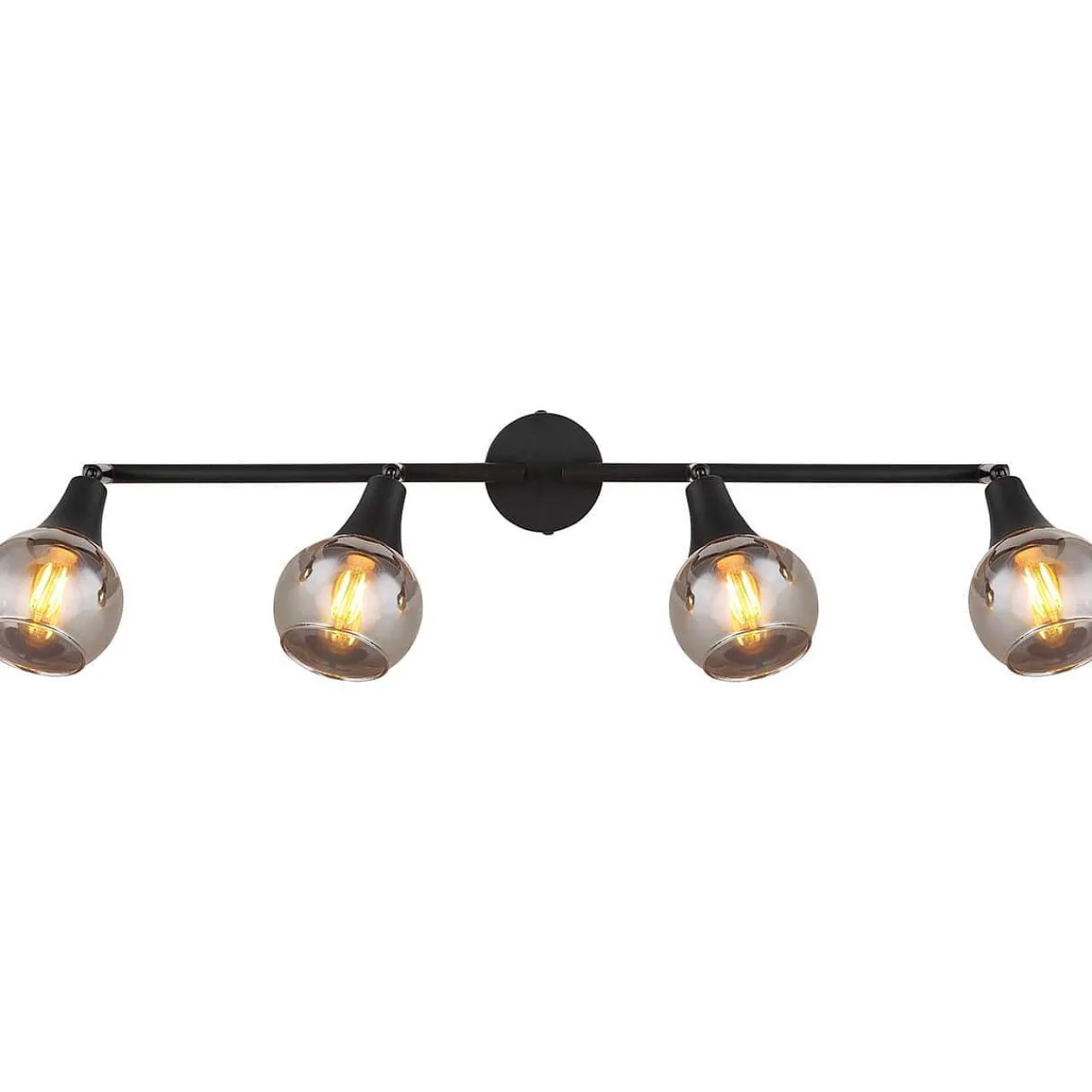 mutoni light Strahler Quelara Metall Schwarz Matt 4Xe14> Deckenleuchten