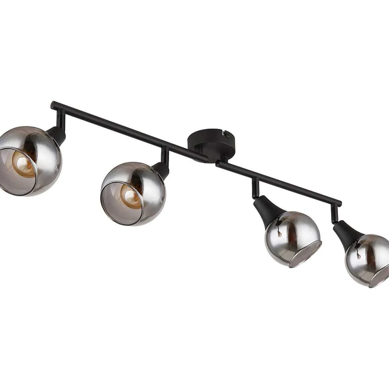 mutoni light Strahler Quelara Metall Schwarz Matt 4Xe14> Deckenleuchten