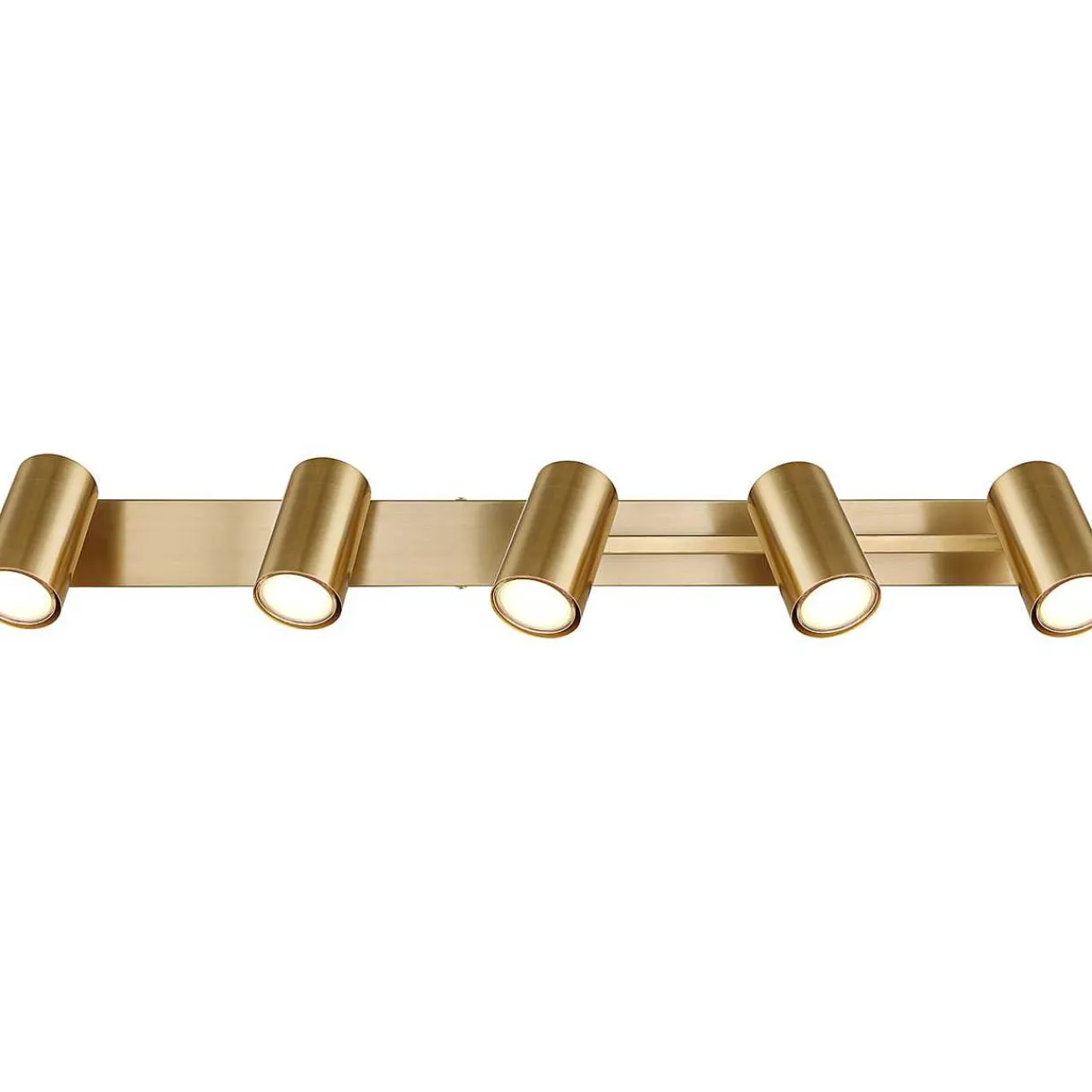 mutoni light Strahler Robby Metall Gold Geburstet 5Xgu10> Deckenleuchten