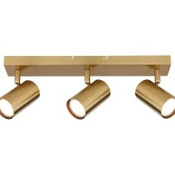 mutoni light Strahler Robby Metall Gold Geburstet 3Xgu10><noscript><img width=