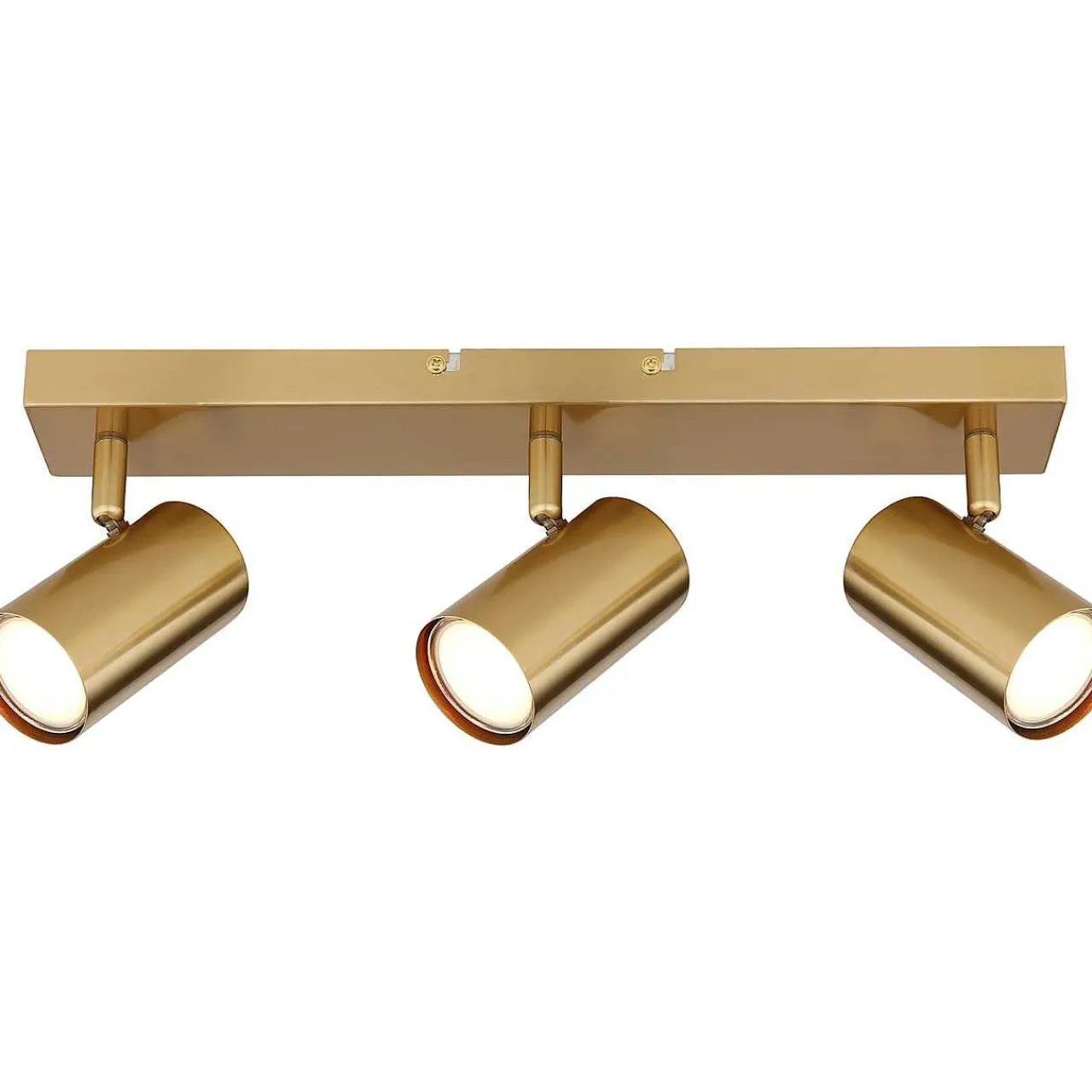mutoni light Strahler Robby Metall Gold Geburstet 3Xgu10> Deckenleuchten