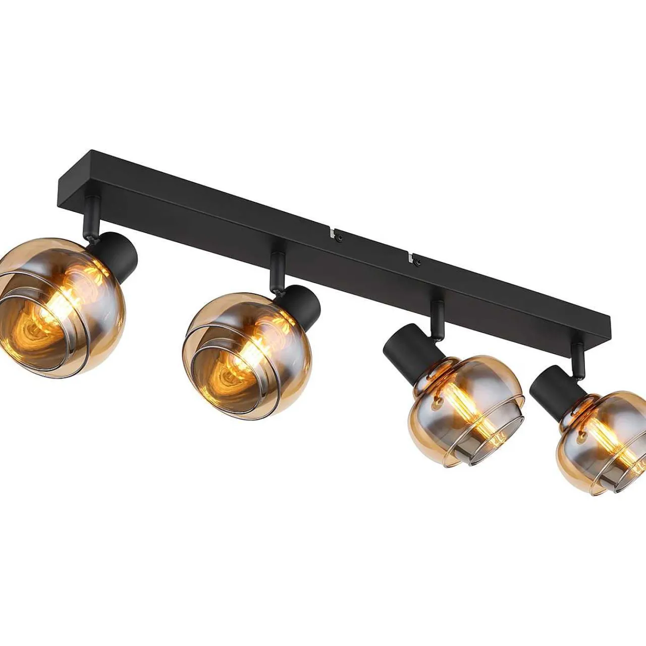 mutoni light Strahler Tokki Metall Schwarz Matt 4Xe14> Deckenleuchten