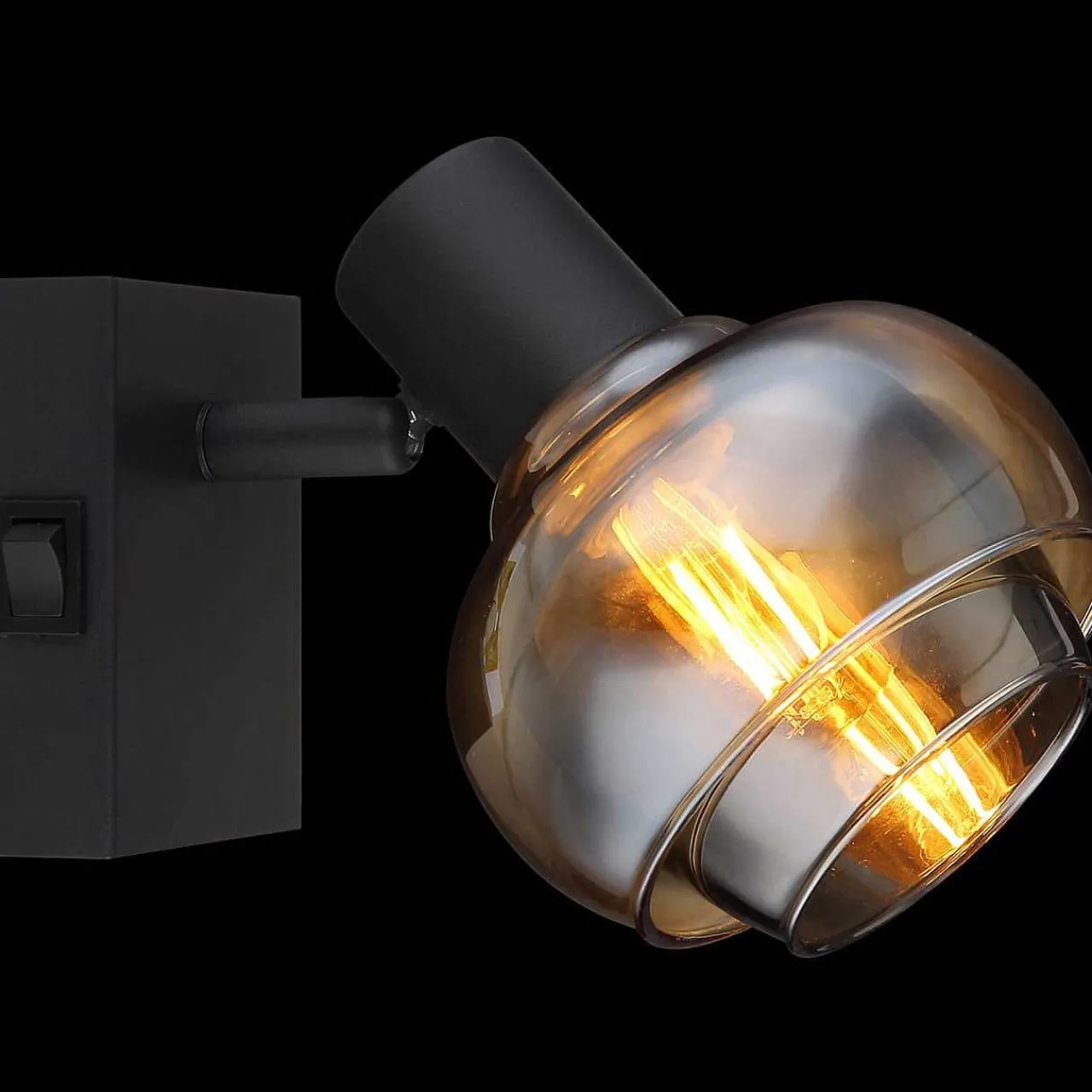 mutoni light Strahler Tokki Metall Schwarz Matt 1Xe14> Wandleuchten
