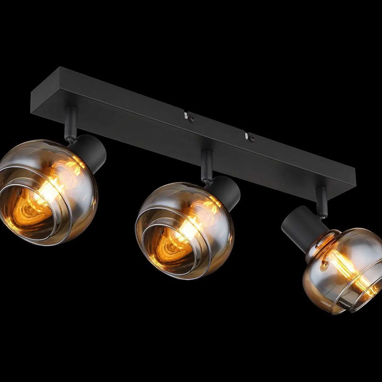 mutoni light Strahler Tokki Metall Schwarz Matt 3Xe14> Deckenleuchten