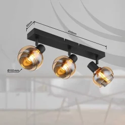 mutoni light Strahler Tokki Metall Schwarz Matt 3Xe14><noscript><img width=
