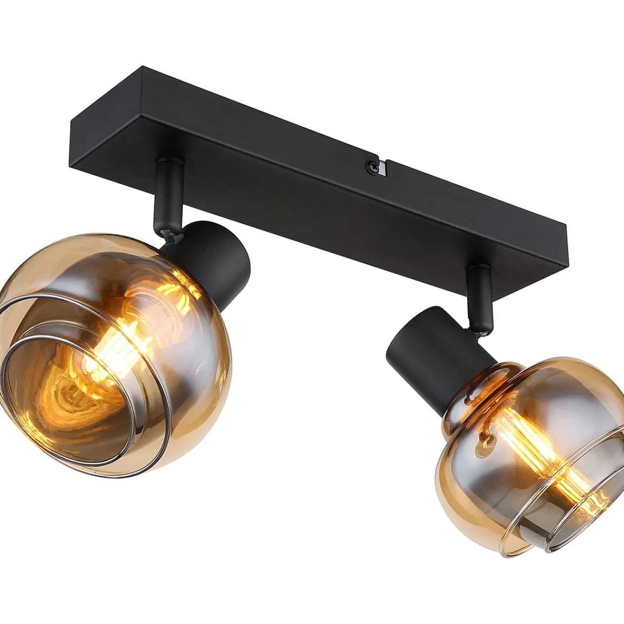 mutoni light Strahler Tokki Metall Schwarz Matt 2Xe14> Deckenleuchten
