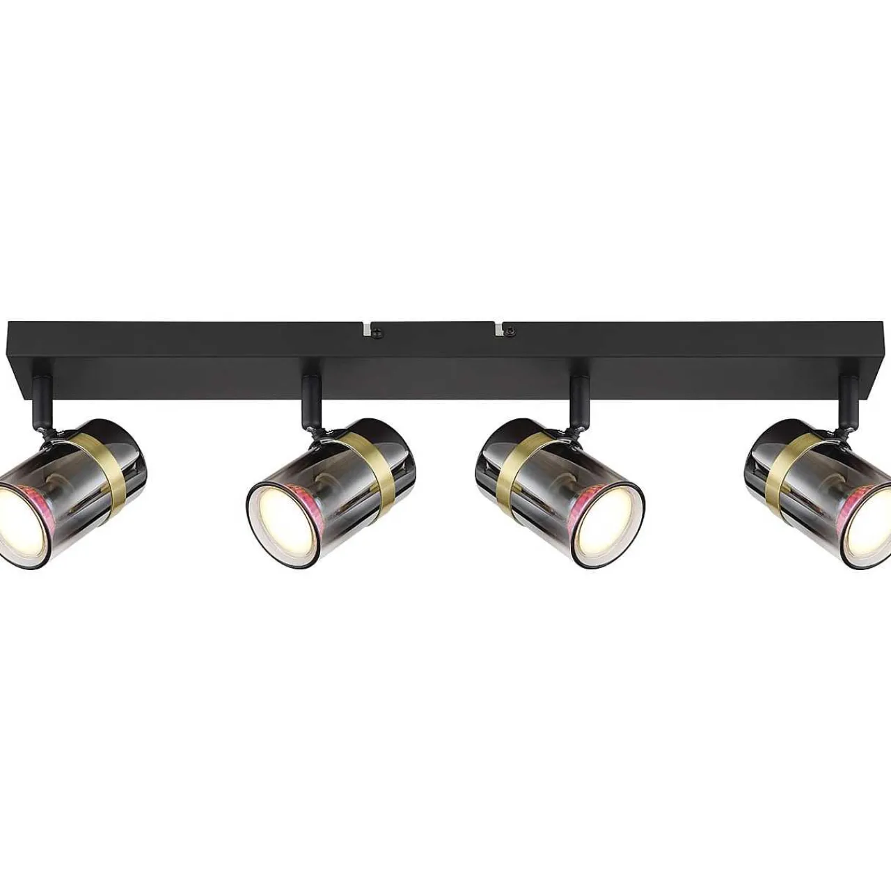 mutoni light Strahler Trabby Metall Schwarz Matt 4Xgu10> Deckenleuchten