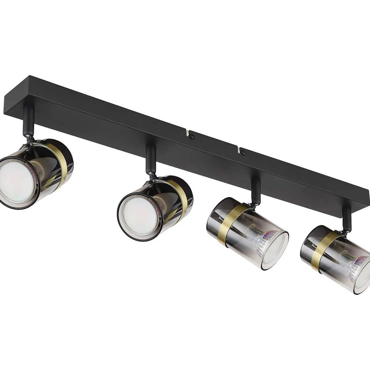 mutoni light Strahler Trabby Metall Schwarz Matt 4Xgu10> Deckenleuchten