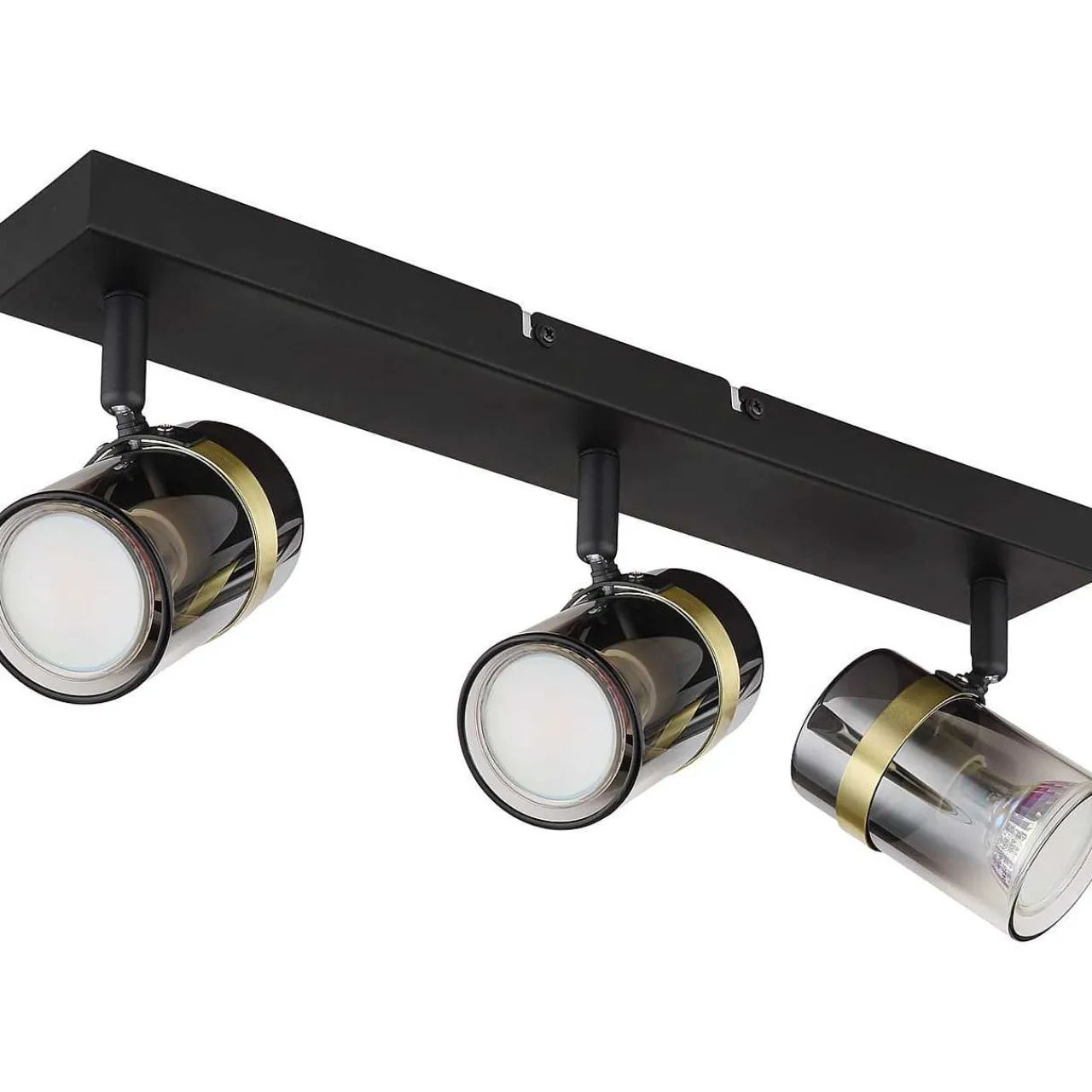 mutoni light Strahler Trabby Metall Schwarz Matt 3Xgu10> Deckenleuchten