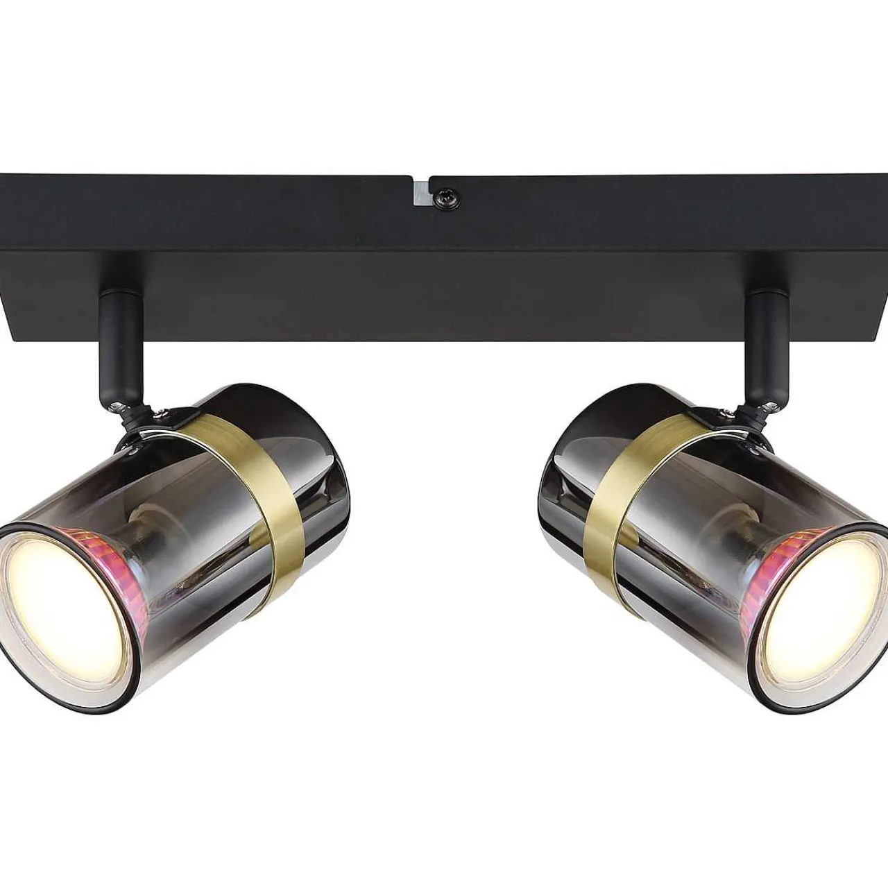 mutoni light Strahler Trabby Metall Schwarz Matt 2Xgu10> Deckenleuchten