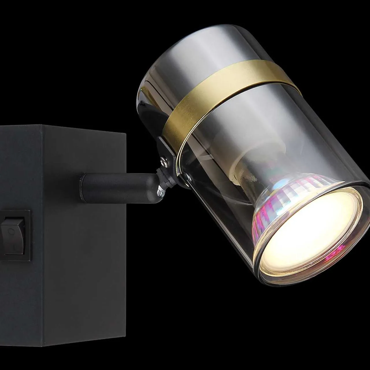 mutoni light Strahler Trabby Metall Schwarz Matt 1Xgu10> Wandleuchten