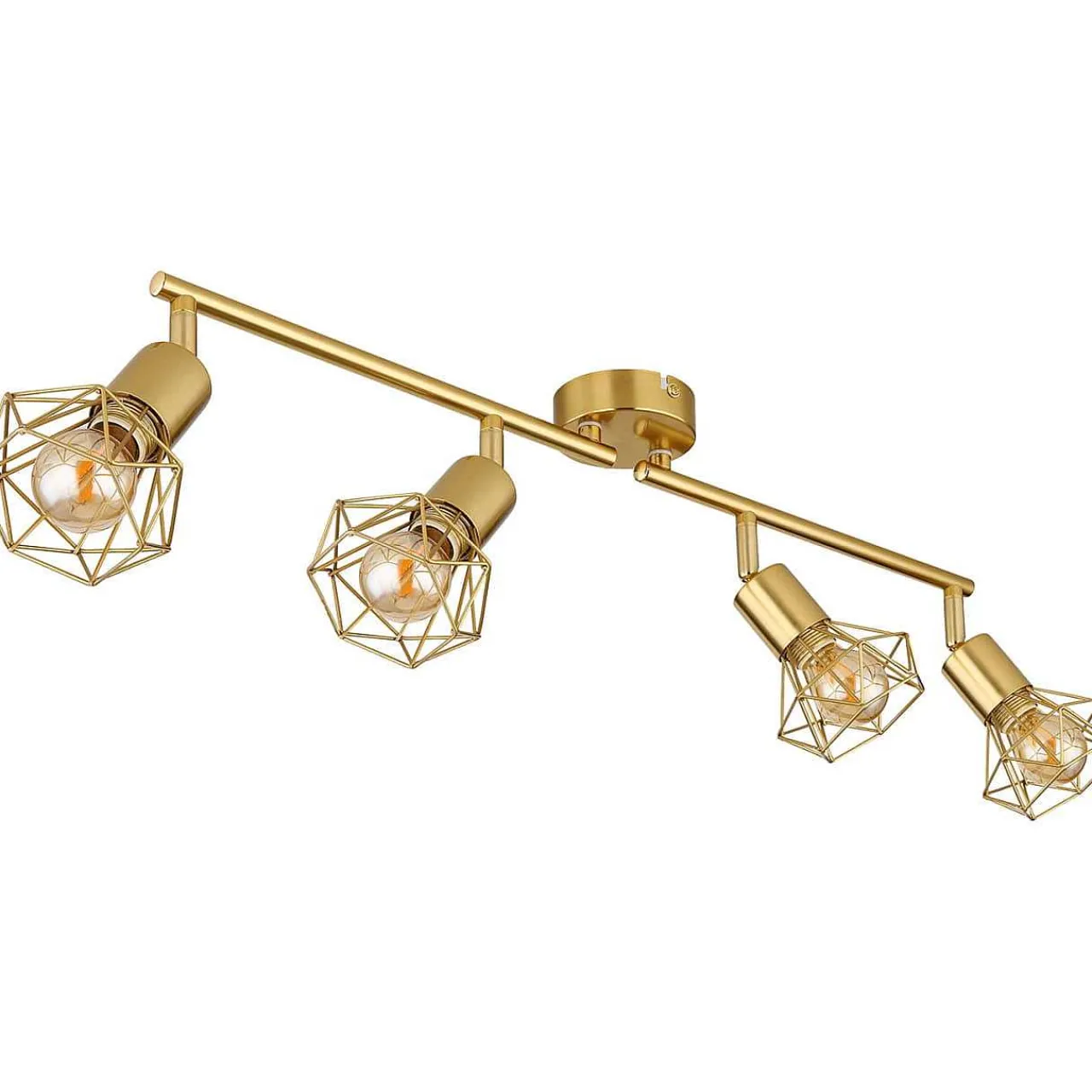 mutoni light Strahler Xara I Metall Gold 4Xe14> Deckenleuchten