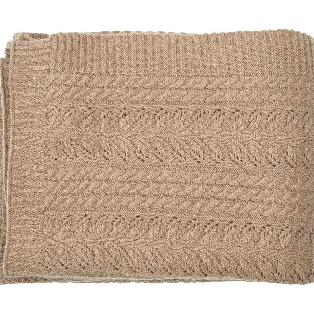 mutoni living Strickplaid Dijk Sand 130X170> Tagesdecken & Plaids