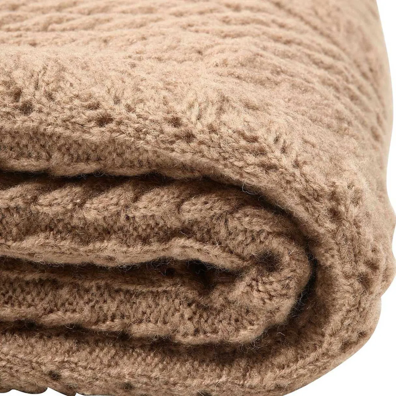 mutoni living Strickplaid Dijk Sand 130X170> Tagesdecken & Plaids