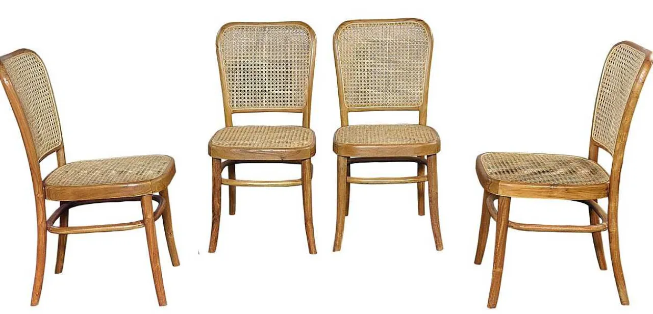 mutoni sweet home Stuhl Rattan Teak Natur> Holzstühle