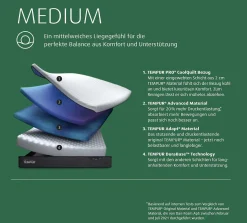 Tempur Pro Plus Coolquilt Medium Matratze><noscript><img width=