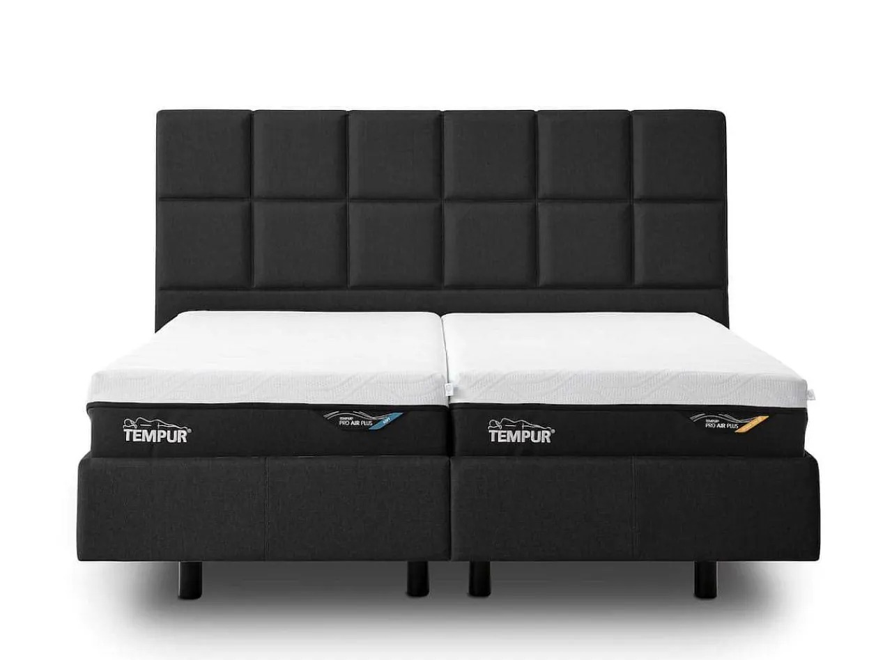 Tempur Relax Bett Check Charcoal> Betten