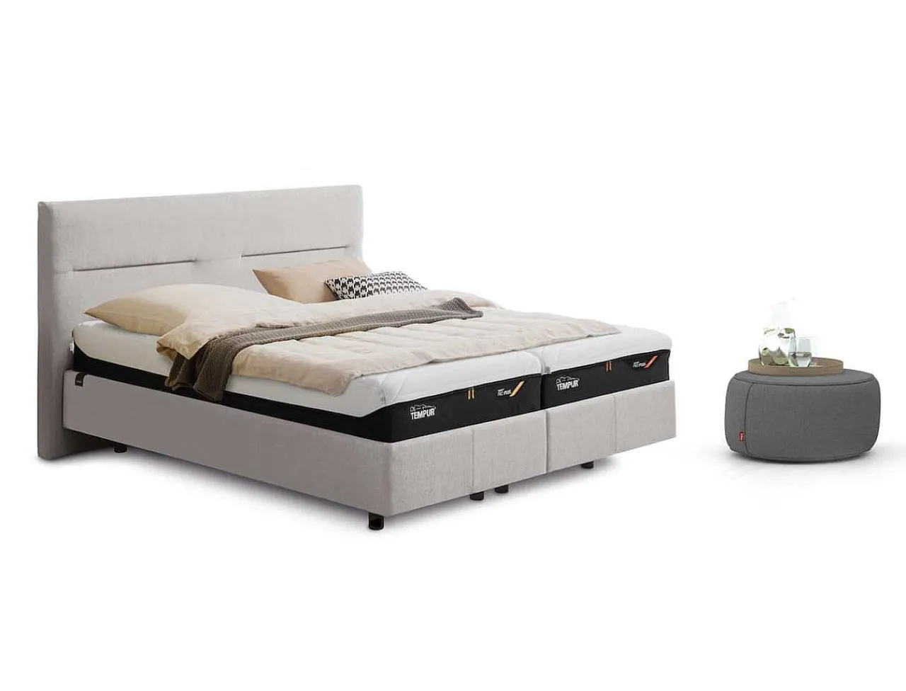 Tempur Relax Bett Texture White> Betten