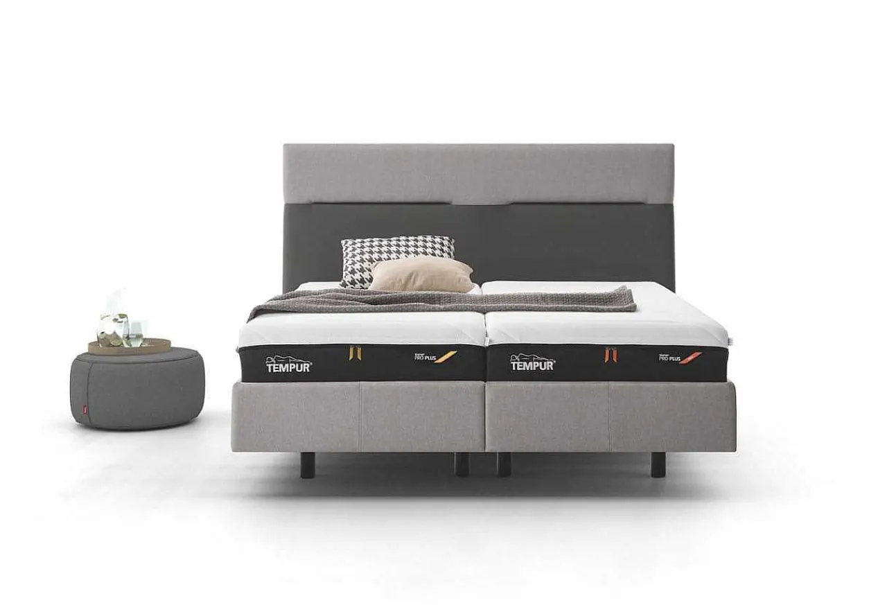 Tempur Relax Bett Texture Bicolor Ash Grey> Betten
