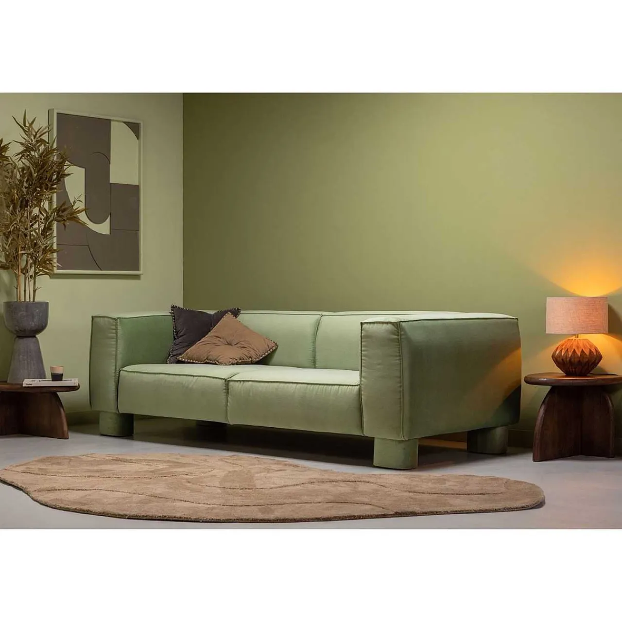 mutoni living Teppich Alya Hellbraun 170X240> Hochflorteppiche