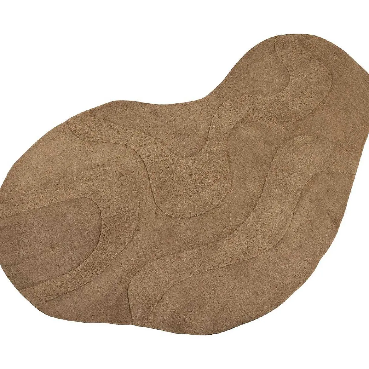 mutoni living Teppich Alya Hellbraun 170X240> Hochflorteppiche