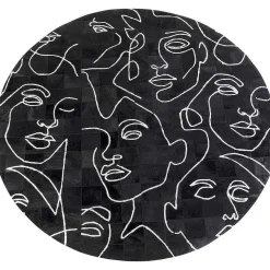 KARE Design Teppich Art Faces Rund 250><noscript><img width=