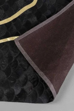 KARE Design Teppich Fulmine Schwarz 170X240> Hochflorteppiche