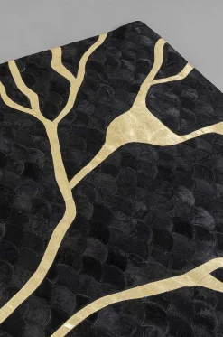KARE Design Teppich Fulmine Schwarz 170X240> Hochflorteppiche
