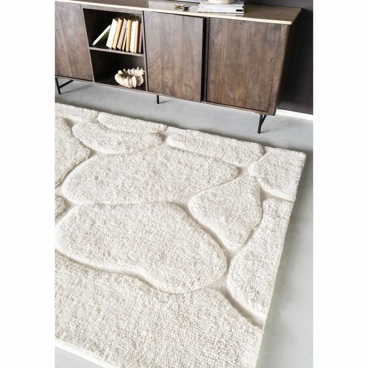 By-Boo Teppich Kala Offwhite 200X300> Hochflorteppiche