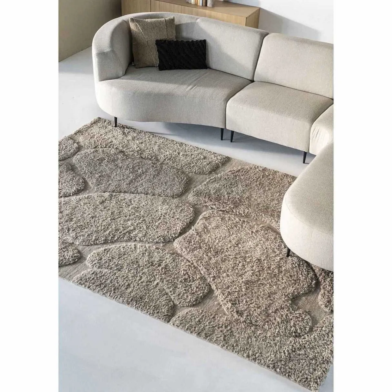 By-Boo Teppich Kala Taupe 200X300> Hochflorteppiche