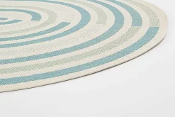 mutoni lifestyle Teppich Nour Blau Oval 160X229> Kurzflorteppiche