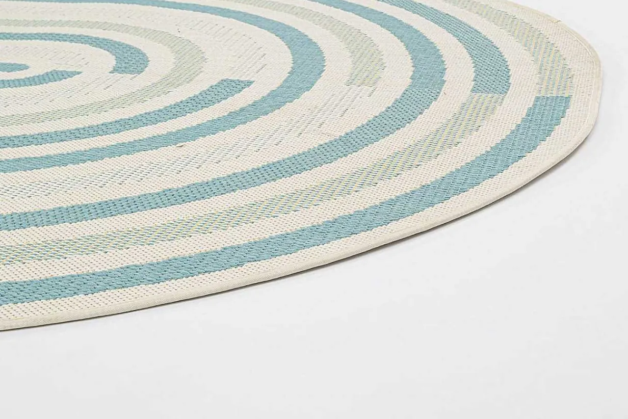 mutoni lifestyle Teppich Nour Blau Oval 160X229> Kurzflorteppiche