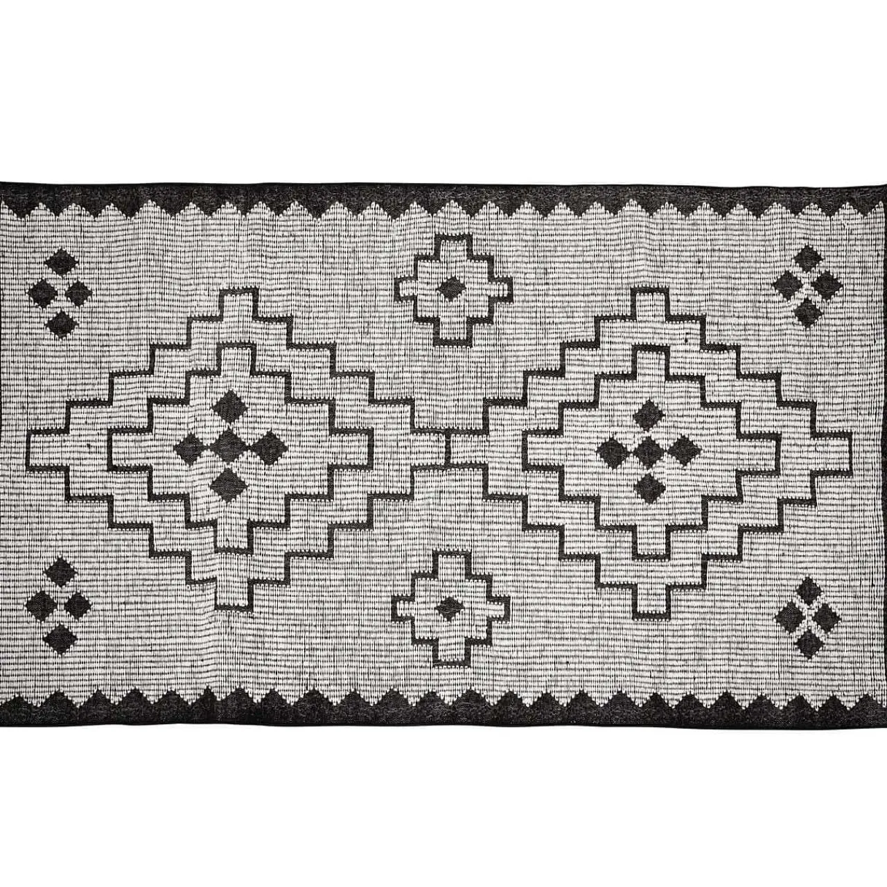 mutoni living Teppich Omari Natur/Schwarz 160X230> Kurzflorteppiche