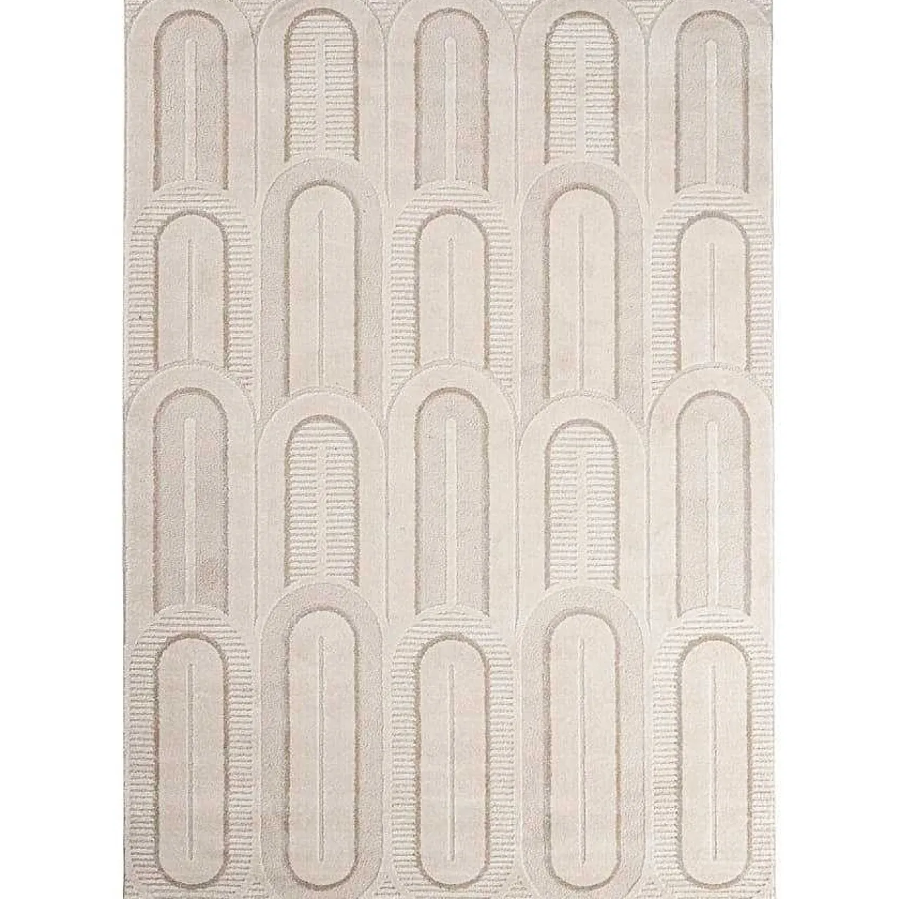 mutoni lifestyle Teppich Zina Creme Grau 160X230> Kurzflorteppiche